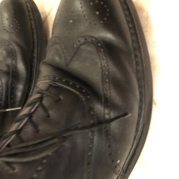 Rockport Dressports Men\'s Black Leather Lace-Up Wingtip Shoes  Size 11 1/2 Great main image 6